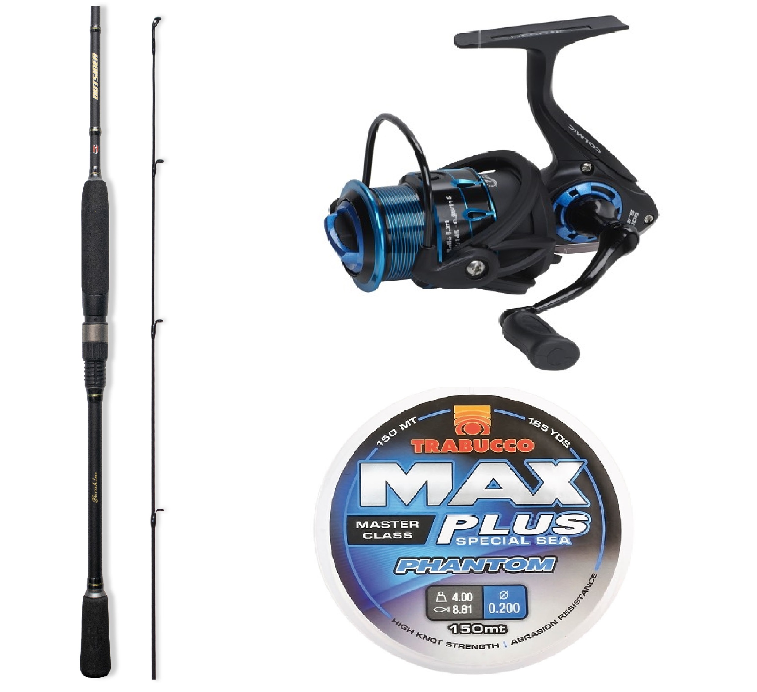 Canna Outsider 5-18 gr 2.03 mt Mulinello Mars imbobinato con nylon 0,20 mm